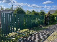 Монтаж забора из штакетника СНТ Дизелист