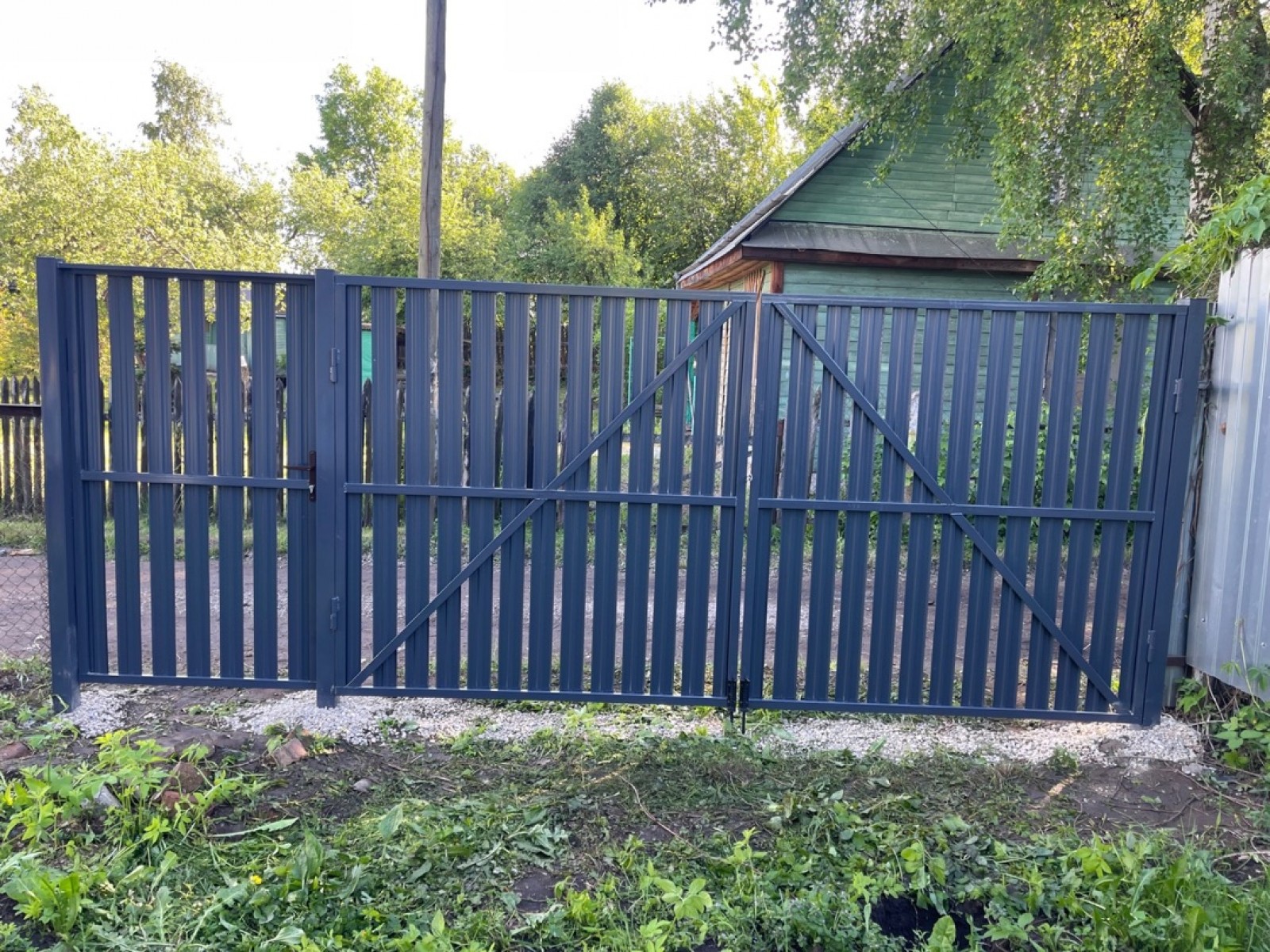 СНТ Волга, ворота, калитка, 7024