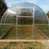Теплица "Народная" 3*6 шаг 1,0 м, 5 усилений, оцинкованный профиль 25*25, с поликарбонатом 6мм.