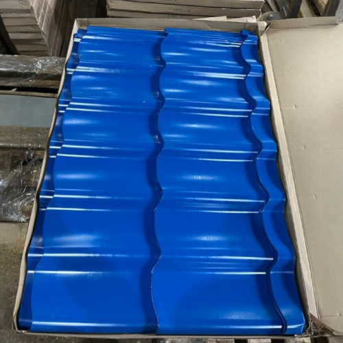 ЛОТ №18 Металлочерепица «Монтеррей», RAL 5005 (сигнальный синий),6 шт.