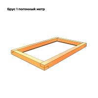 Брус 100*100 1м