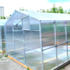 Теплица "Домик" 3*6 шаг 1м, 8 усилений (из оцинкованного профиля 40*20), с поликарбонатом.