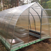 Теплица "Горка" 3*4 шаг 0,65м, 6 усилений, оцинкованный профиль 25*25, с поликарбонатом 6мм.